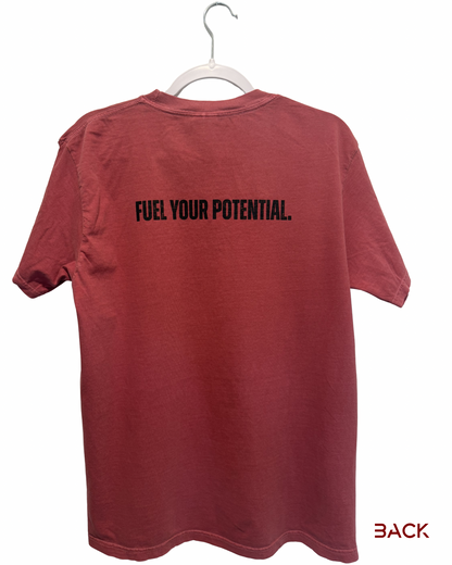 “Fuel Your Potential” T-shirt (Beet Red)